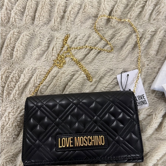 Love Moschino Black Quilted Crossbody Bag – NWT - Picture 6 of 12